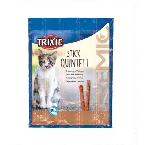 Trixie Premio Stick Quintett Poultry Liver Cat Treats - Trixie Premio Stick Quintett Lamb & Turkey Cat Treats