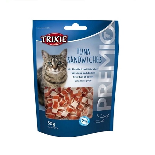 Trixie Premio Tuna Sandwiches Cat Treats 50g - Trixie Premio Tuna Sandwiches Cat Treats 50g