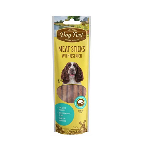 dog fest meat sticks with ostrich for adult dogs - Dog Fest Meat Sticks With Vension For Adult Dogs