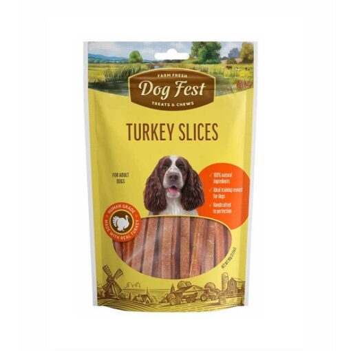 dog fest turkey slices for adult dogs - Dog Fest Meat Sticks With Ostrich For Adult Dogs