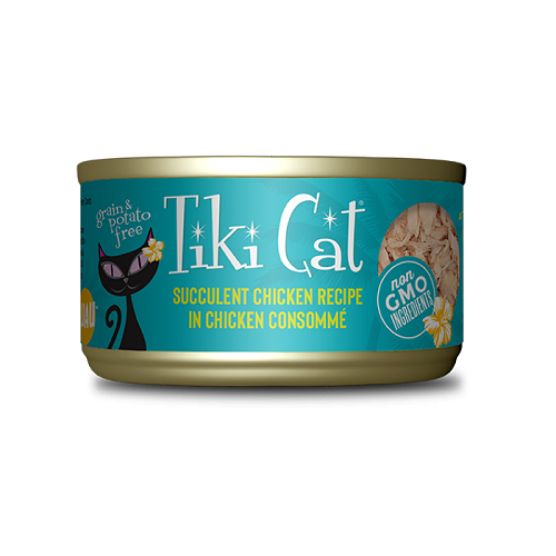 10986 1000x1000 1 - Tiki Cat Luau Wet Cat Food Puka Puka Luau Chicken -2.8 Oz. Can