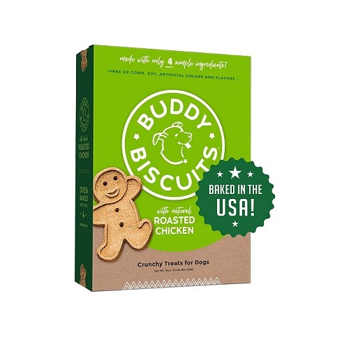 12300 1000x1000 2 - Buddy Biscuits TEENY Crunchy Treats With Peanut Butter 8Oz
