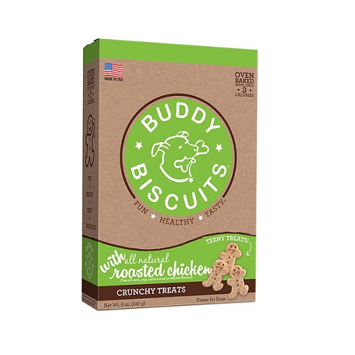 12330 ORIG TEENY RC 1000x1000 1 - Buddy Biscuits TEENY Crunchy Treats With Roasted Chicken - 8 Oz