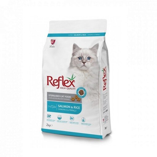 8698995028844 - Reflex Salmon & Rice Sterilized Cat Food 2KG