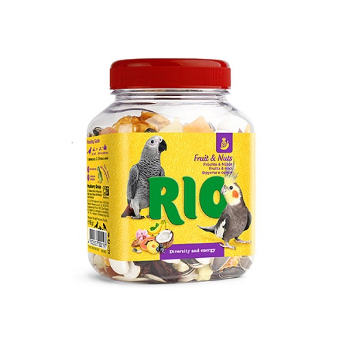 RIO Fruit and Nuts - RIO Fruit And Nuts Mix Natural Treats For Birds 160g