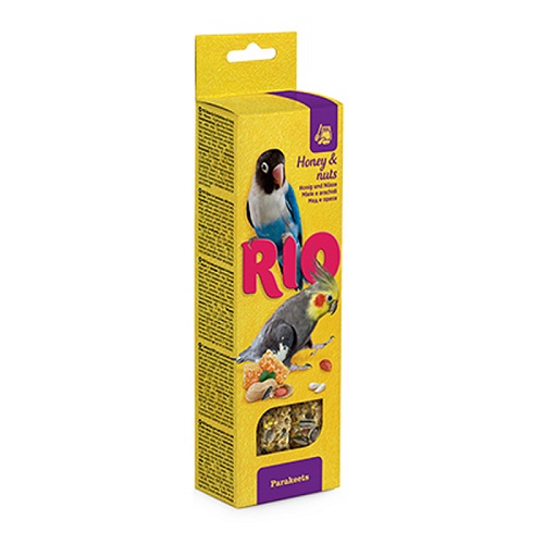 RIO Sticks for parakeets with honey and nuts - RIO Sticks For Budgies And Exotic Birds With Honey 2x40g