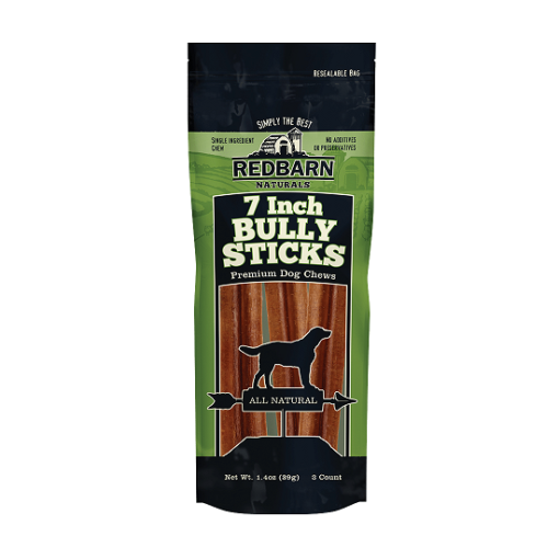 bully sticks - Redbarn Bully Stick Dog Treat 7"