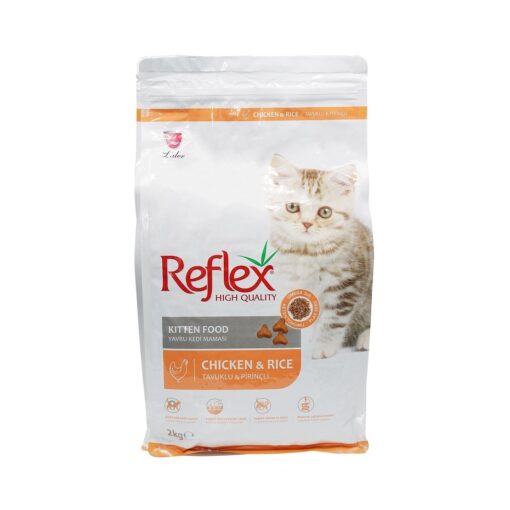 chicken and rice kitten - Reflex High Quality Adult Cat Food With Gourmet Chicken and Rice 2KG