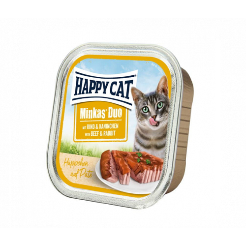 happy cat minkas duo beef rabbit - Happy Cat Minkas Duo Beef & Rabbit 100 G