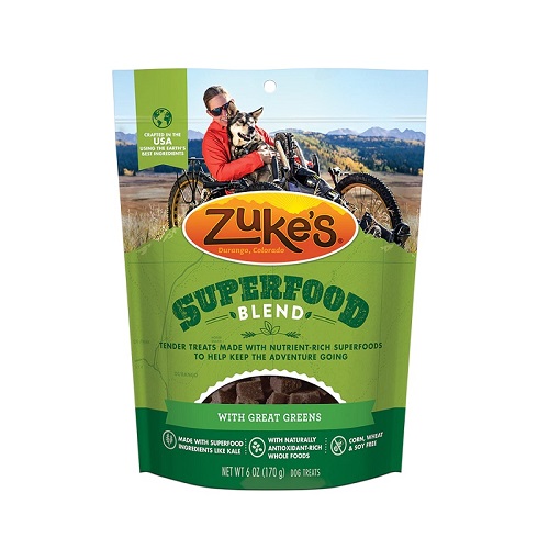 zukes superfood blend great greens front alt lg - Buddy Biscuits Grain Free Chewy Treats With Peanut Butter - 5 Oz