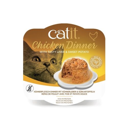 44705 ca2 chicken dinner liver sweet potato eu verpackung rgb - Catit Chicken Dinner, Liver & Sweet Potato 80G