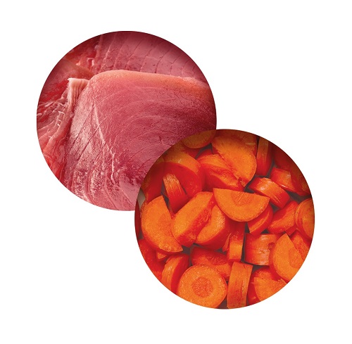 44711 ca2 fish dinner tuna carrots details rgb - Catit Fish Dinner Tuna & Carrot 80G