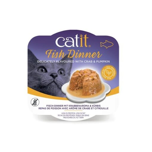 ha44716 - Catit Fish Dinner Crab Flavour & Pumpkin 80G