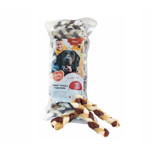 twist n roll twisters beef 125 cm - Trachea Rounds 100G