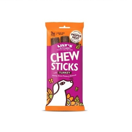 102160 11 - Lily's Kitchen Dog Chew Sticks w/ Lamb Dog Treats (120g)