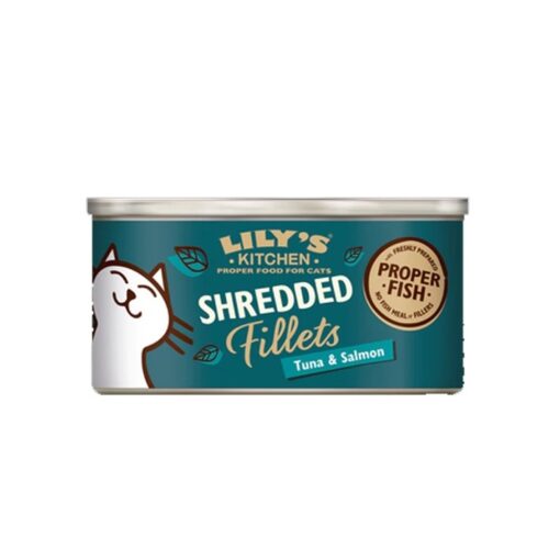 102306 1 - Lily's Kitchen Shredded Fillets Tuna & Salmon in Broth Wet Cat Food (70g)