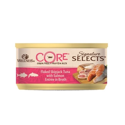 1607742002 076344116349 1 1 - Wellness Core Signature Selects Flake Tuna & Salmon 79G