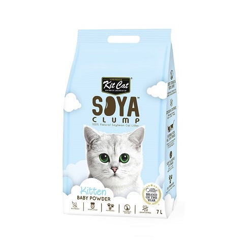 KitCat Soybean Litter Babypowder 1 - Kit Cat Soybean Litter Soya Clump Kitten Baby Powder 7L