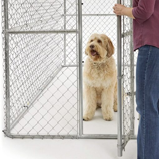 Portable Kennel k910106 3 - K9 Extra-Large Steel Chain Link Portable Kennel