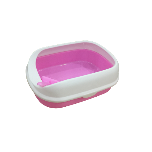 pado curved cat litter tray with pink - Pado Curved Cat Litter Tray With Scoop Purple
