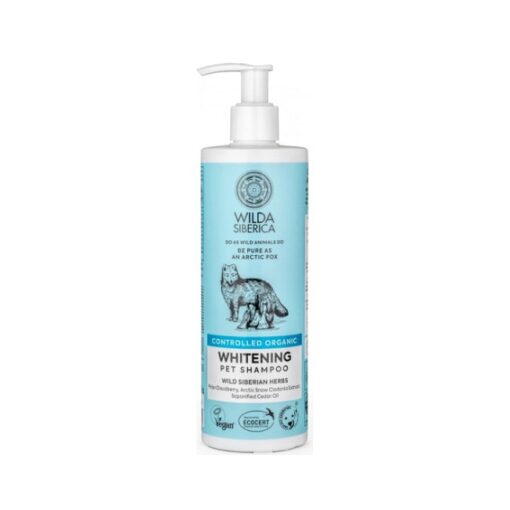 whitening shampoo 1000x1000 1 - Wilda Siberica Controlled Organic, Natural & Vegan Whitening Pet Shampoo, 400 ML