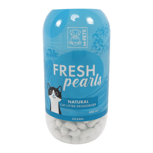 M Pets Fresh Pearls Natural Cat Litter Deodoriser Ocean 450ml 1 - Kit Cat No Grain With Tuna And Salmon