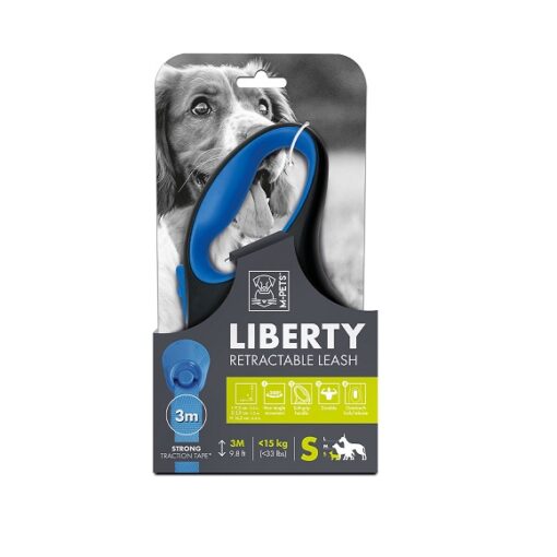M Pets Liberty Dog Retractable Leash Blue S 1 - M-Pets Liberty Dog Retractable Leash Green
