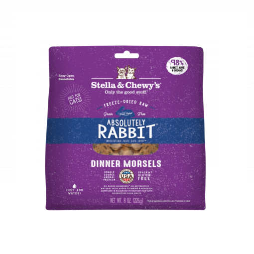 Cat FD Absolutely Rabbit 8 oz 600x577 1 - Stella & Chewy's Cat FD Absolutely Rabbit 8Oz