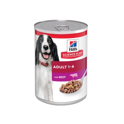 DOG 2022 Adult dog with beef - HILL’S SCIENCE PLAN Adult Dog Food With Beef 370G