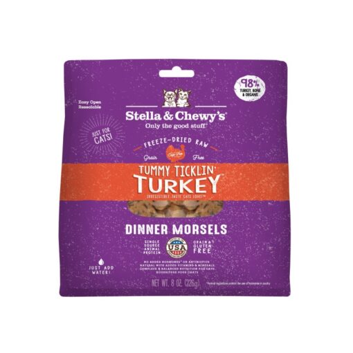 Ticklin Turkey00 - Stella & Chewy's Cat-Raw Coated Kibble Chicken 10lb