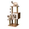 1021062 0 L - Premium Cat Furniture V-High Base - Wallnut
