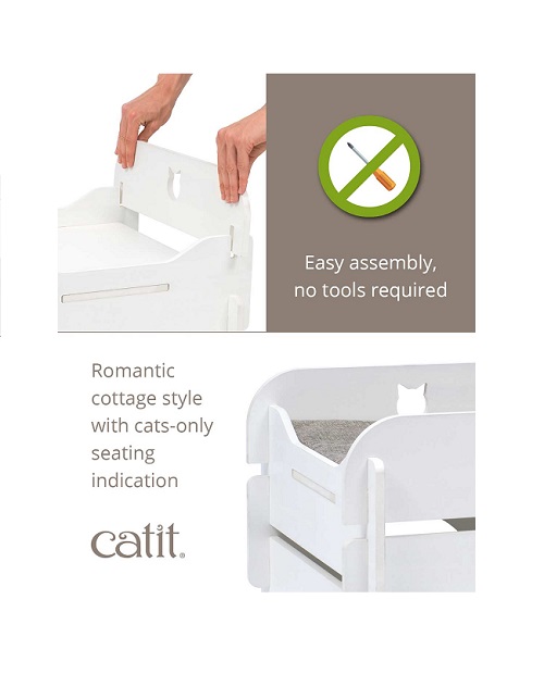 52111 vesper cottage white no tools required - Premium Cat Furniture V -Lounge - Poplar