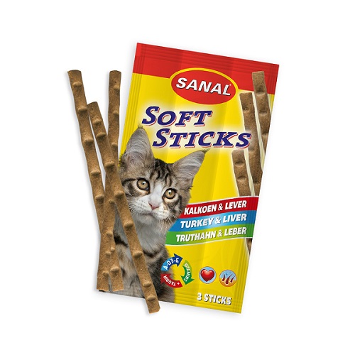 8711908384001 1 1 - Sanal Cat Softsticks Lamb & Rice, 15g