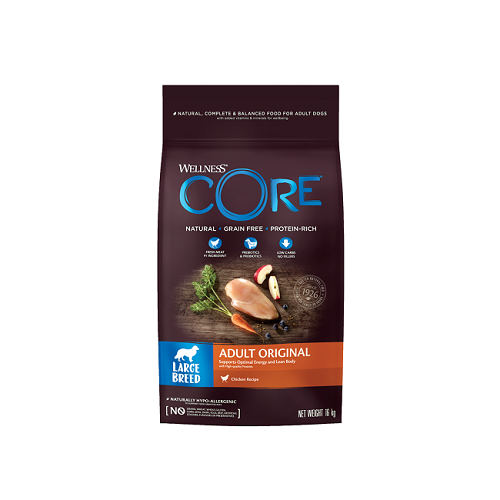 core large breed 16 kg - Wellness CORE Ocean Medium/Large Breed Salmon & Tuna Recipe Grain Free Dry Dog Food, 10 Kg