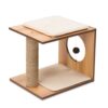 v stool walnut - Premium Cat Furniture V-Play Center - Wallnut