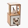 vesper box small walnut - Premium Cat Furniture V-Box White