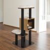 vesper high base black - Premium Cat Furniture V-High Base - Wallnut