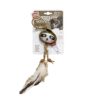 GiGwi 7534 - Sloth Catch & Scratch Eco line with Silvervine Leaves and Natural Feather