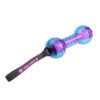 Gigwi Dumbell Trans 1 - GiGwi Dumbell ‘Push To Mute’ Transparent – Purple / Blue