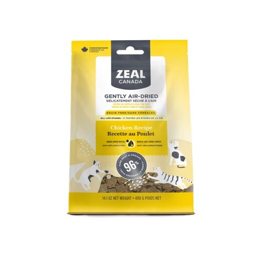 Zeal Air Dried Cat Chicken 1 - Lazy Kitty Air-Dried Grain-Free Cat Treats – Salmon Recipe 85G