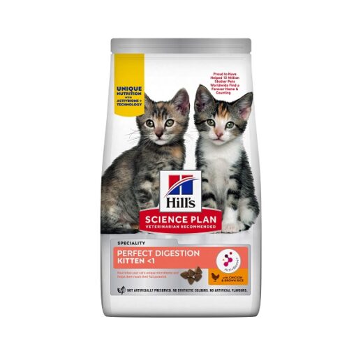 607239 SP Ktn PftDig Front EU - Hill’s Science Plan Perfect Digestion Kitten Dry Food 1.5kg