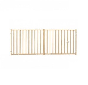 2924 - 44" Tall Wood And Wire Mesh Pet Gate