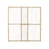 2927 - 44" Tall Wood And Wire Mesh Pet Gate