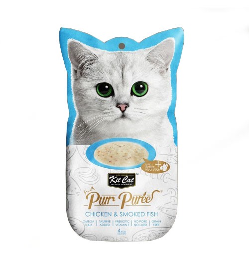 3110 - Kit Cat - Purr Puree Tuna & Scallop (4x15g)