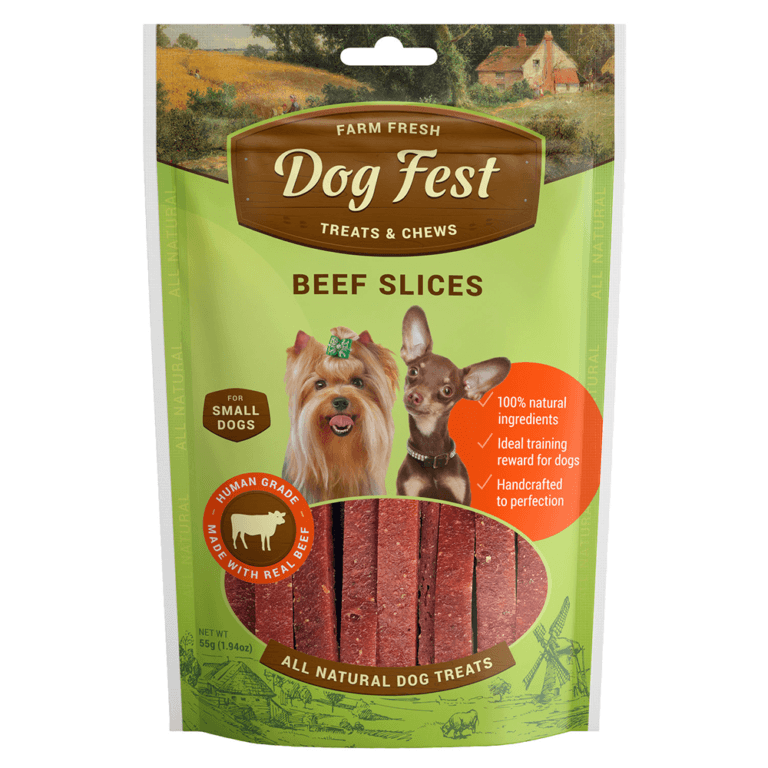 69214997115401 - Dog Fest Beef Slices 55g