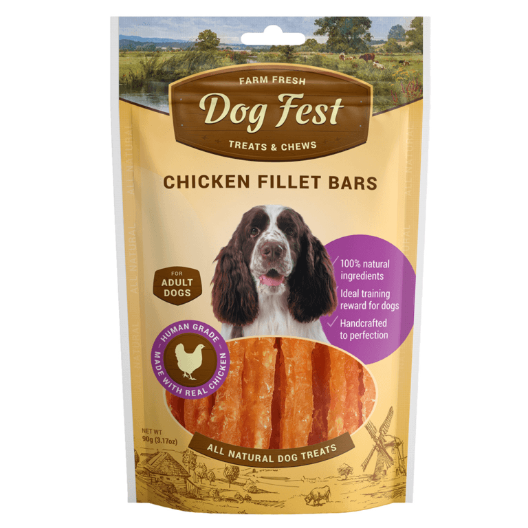 69214997120731 - Dog Fest Chicken Fillet Bars 90g - Meaty Treats