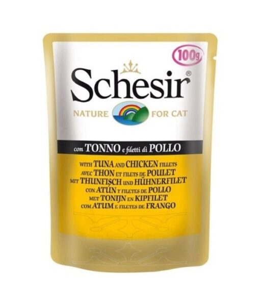 751027 - Schesir - Cat Pouch Tuna&Chicken Fillet (100g)