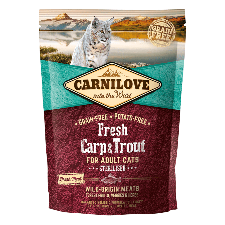 85956025274271 - Carnilove Fresh Carp & Trout-Dry food For Adult Cats 400g