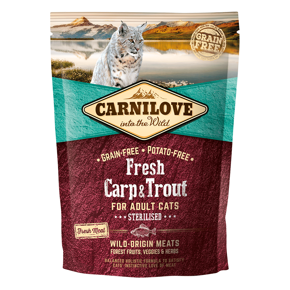 Carnilove Fresh Carp & Trout-Dry food For Adult Cats 400g ...