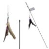 FP0479C feather whip cat wand - Nutrapet Cat Pom Pom Cat Wand